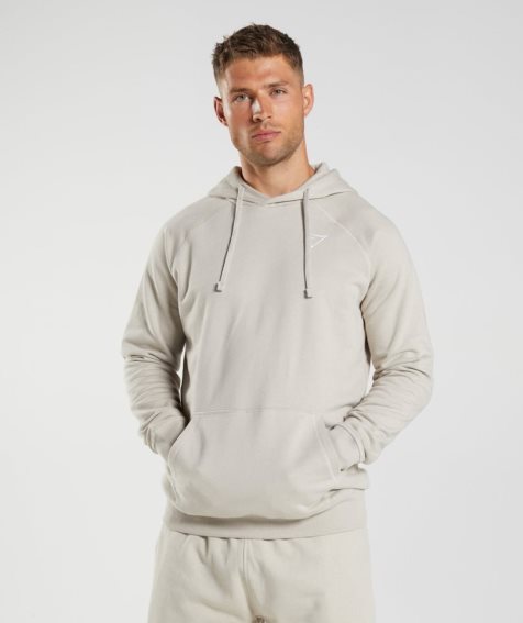 Bluzy Z Kapturem Gymshark Crest Męskie Głęboka Szare | PL 348CTU